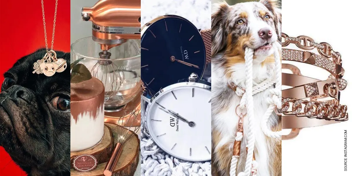La tendencia del oro rosa para la primavera: iPhone, collares, anillos y relojes favoritos en Instagram