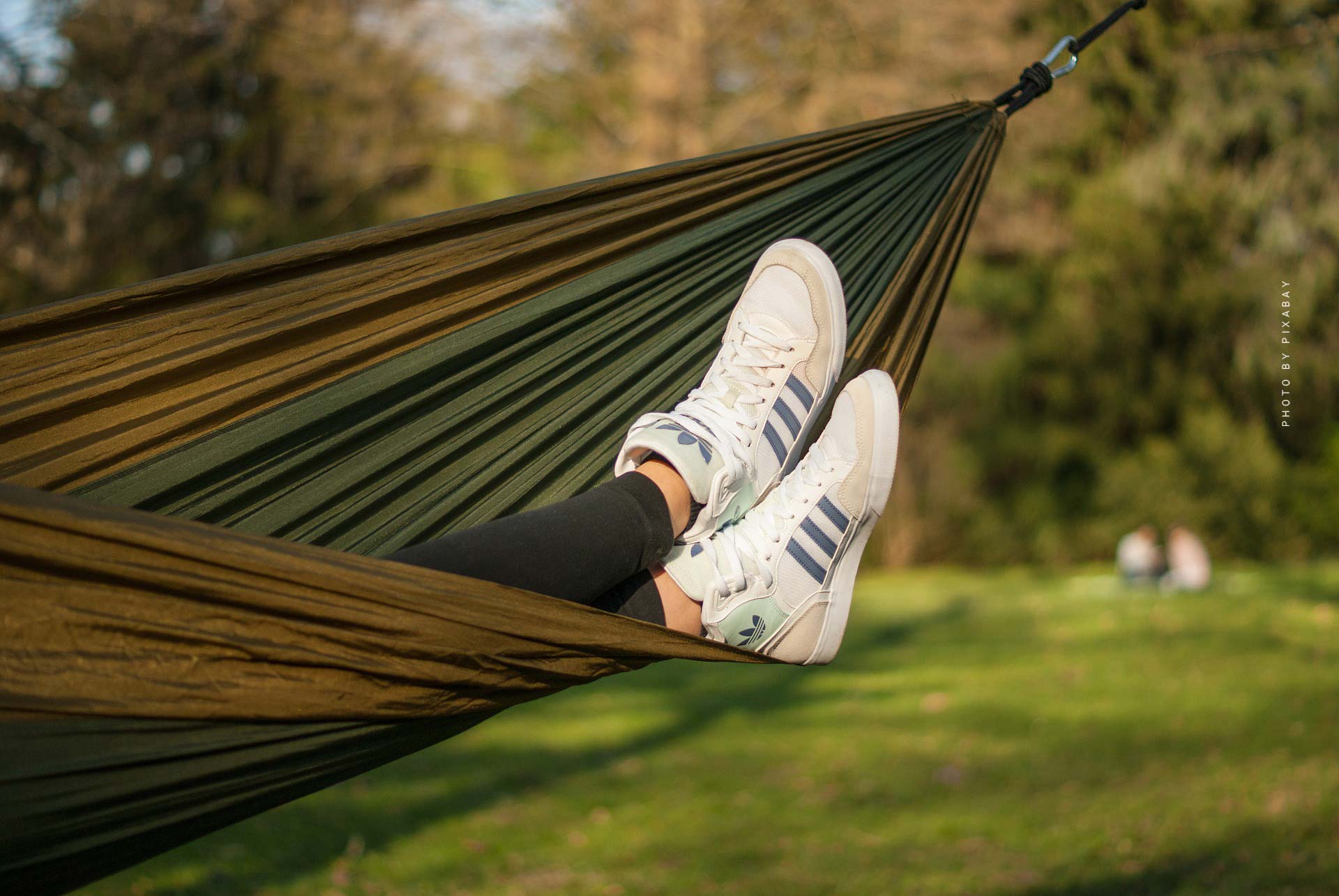 adidas-hängematte-grün-park-braun-laub